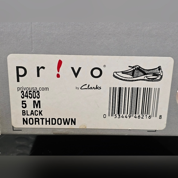 Privo By Clarks Northdown Shoes In Black Size 5M MSRP $80 Style #34503 - Picture 8 of 9